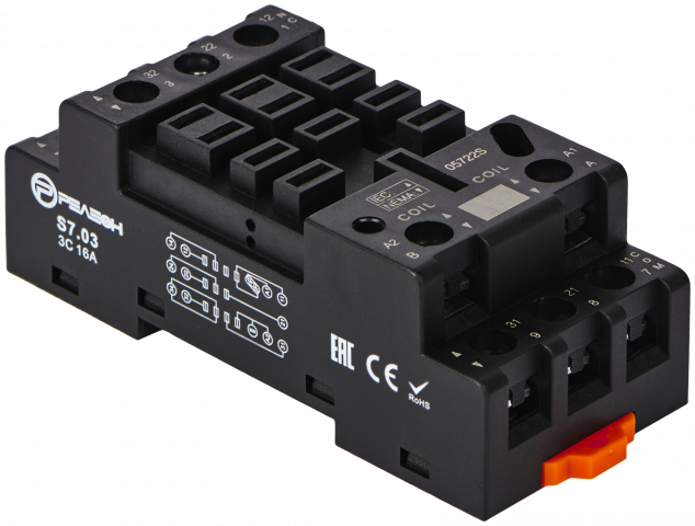 Розетка для реле RP7.32, RP7.33 и модуля PM9