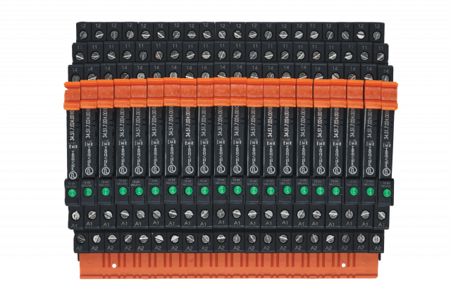 Шинный соединитель для розеток S1, 20 полюсов, синий