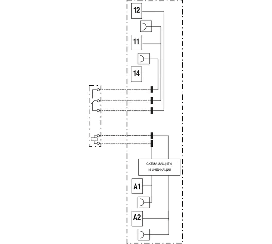 Интерфейсный модуль реле, 1 перекидной контакт 6А (24В AC/DC) винтовые зажимы